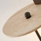 Umbrella Aura Arm Travertine Wall Lamp