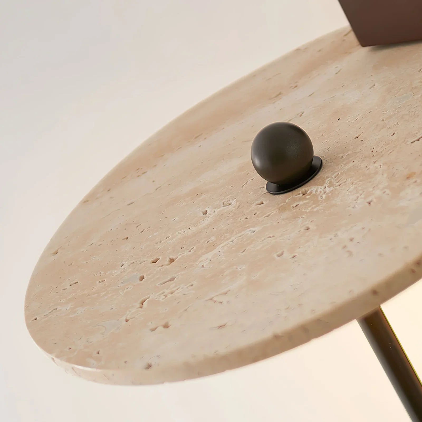 Umbrella Aura Arm Travertine Wall Lamp