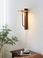 Umbrella Aura Arm Travertine Wall Lamp