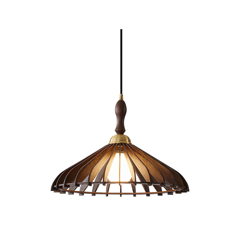 Umbrella Wood Pendant Lamp