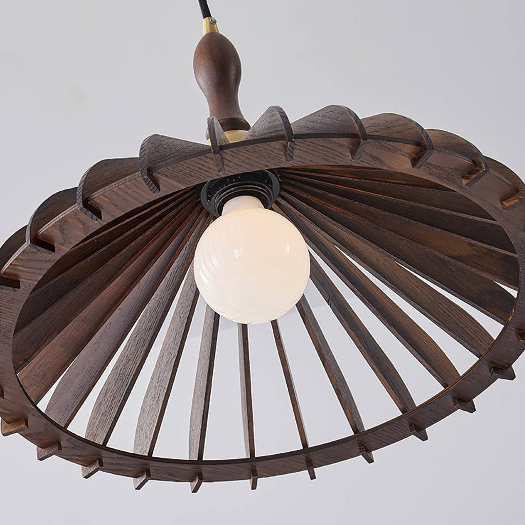 Umbrella Wood Pendant Lamp