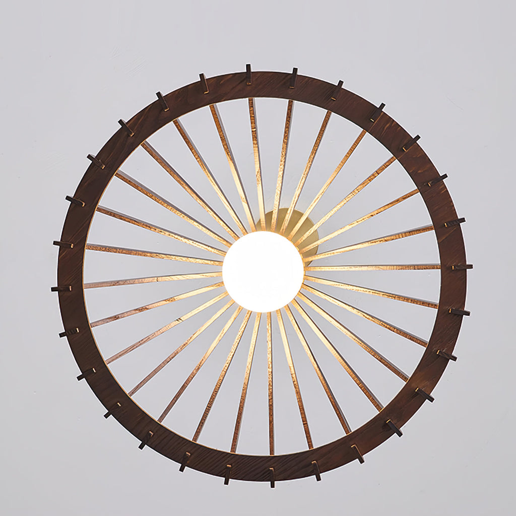 Umbrella Wood Pendant Lamp