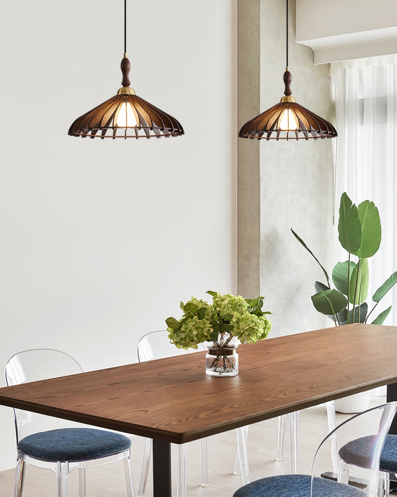 Umbrella Wood Pendant Lamp