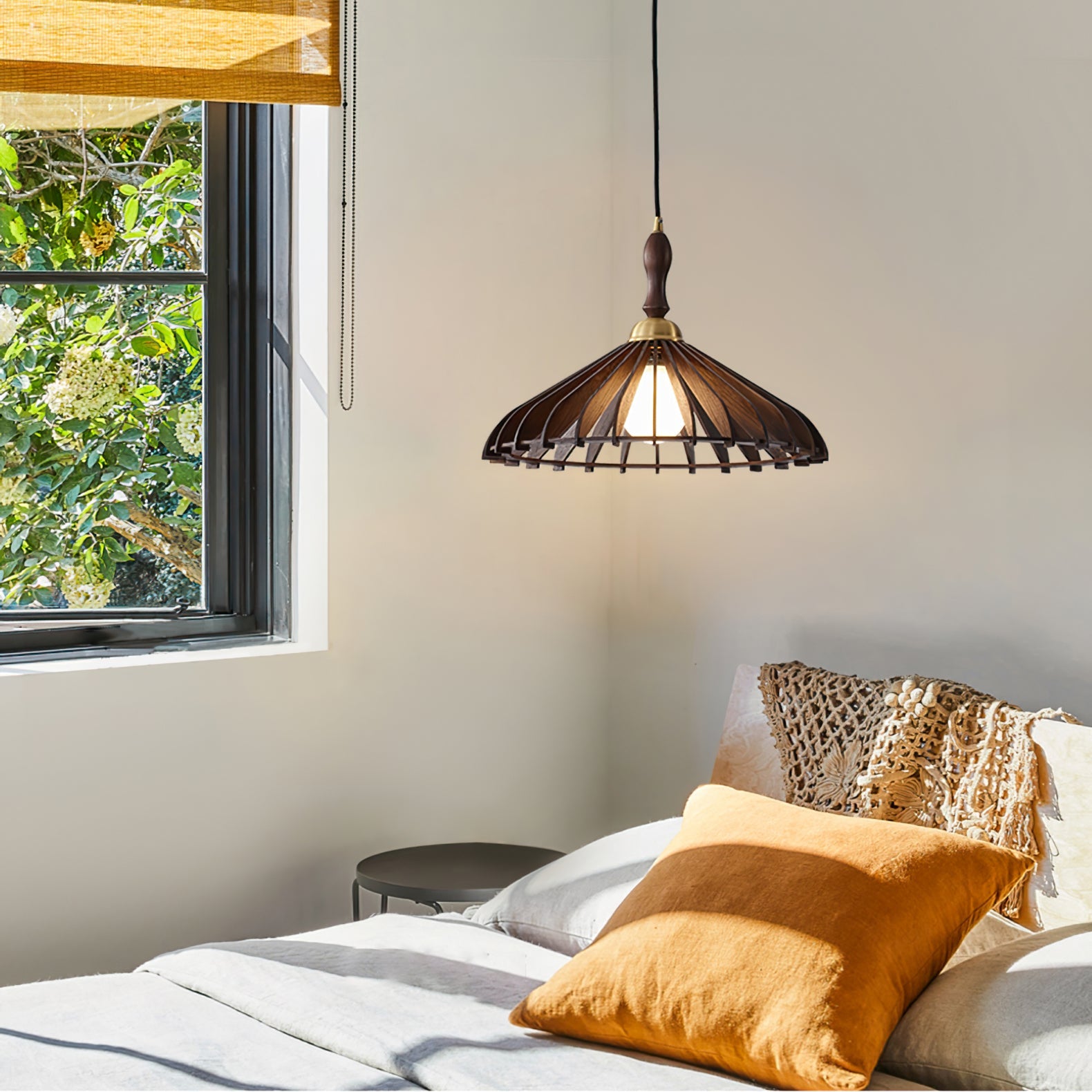 Umbrella Wood Pendant Lamp