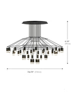 Unique Wireflow Pendant Staircase Long Fixture