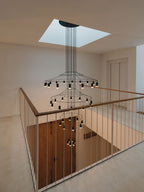 Unique Wireflow Pendant Staircase Long Fixture