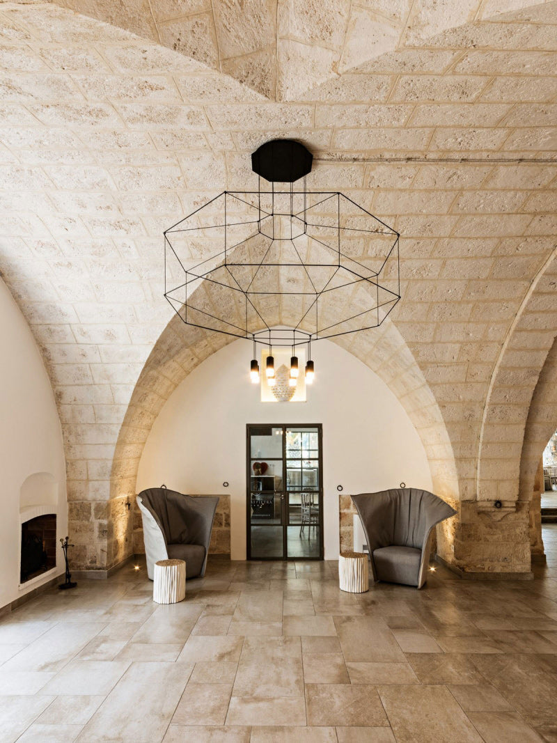 Unique Wireflow Pendant Staircase Long Fixture