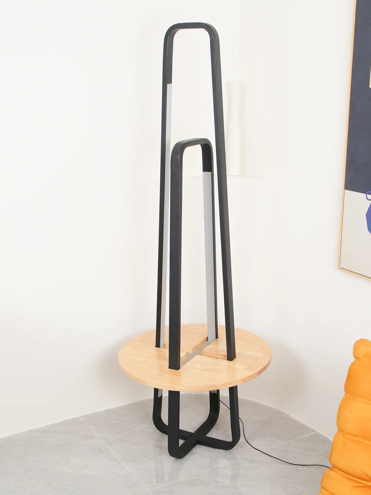 Trapezoidal Shelves Floor Lamp