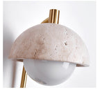Vellum Travertine Wall Lamp