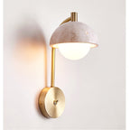 Vellum Travertine Wall Lamp
