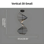 Linear Fish Bone Modeling Chandelier