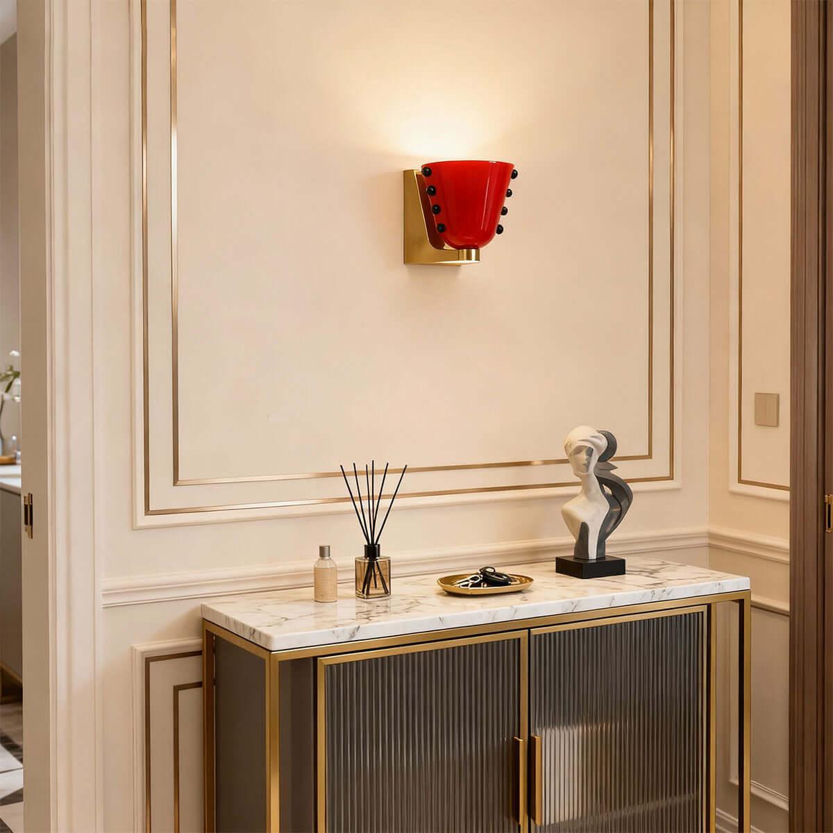 Vestra Glass Wall Sconce – French Minimalist Luxury Wall Light