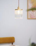 Vintage Crystal Pendant Lamp