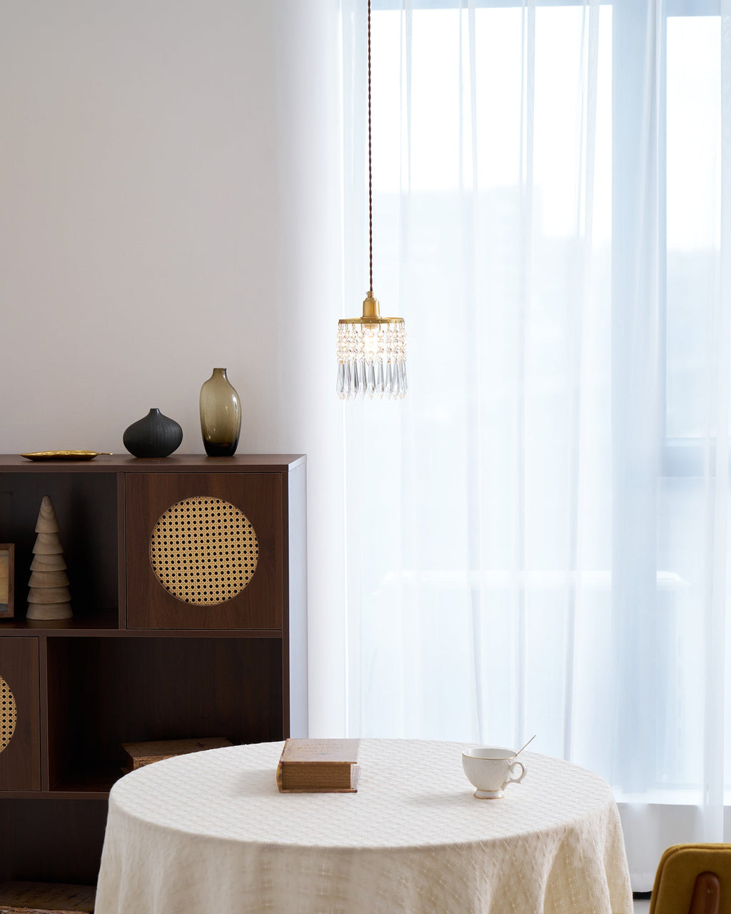 Vintage Crystal Pendant Lamp