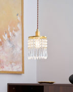 Vintage Crystal Pendant Lamp
