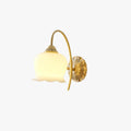 Vintage Mia Brass Wall Lamp – Art Deco Sconce with Fabric Shade