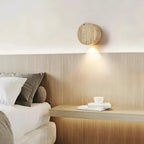 Vintage Round Travertine Wall Lamp