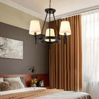 Vintage Ring Metal Fabric Chandelier