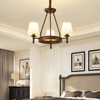 Vintage Ring Metal Fabric Chandelier