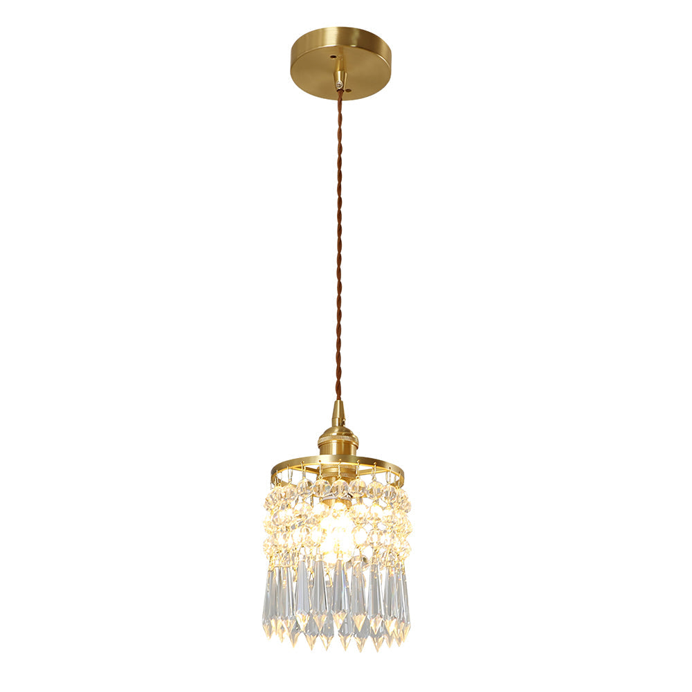 Vintage Crystal Pendant Lamp