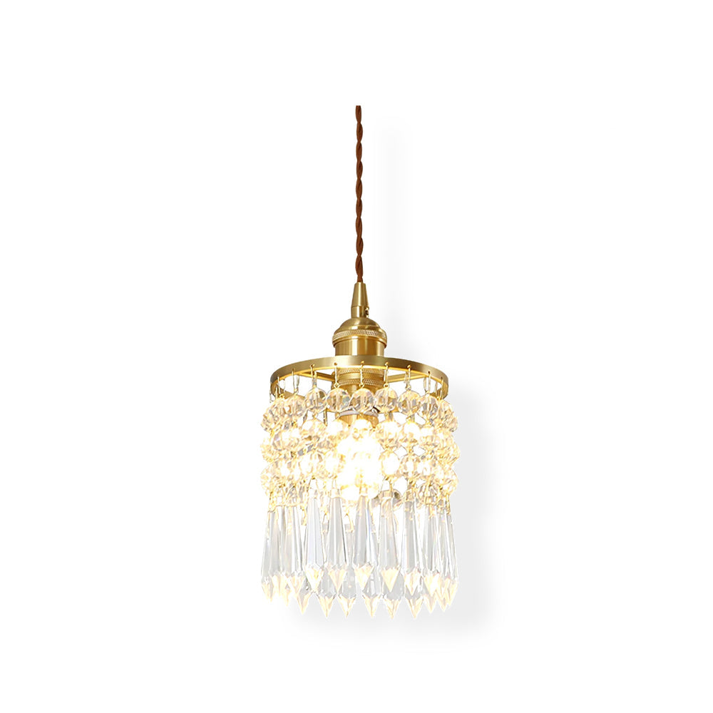 Vintage Crystal Pendant Lamp