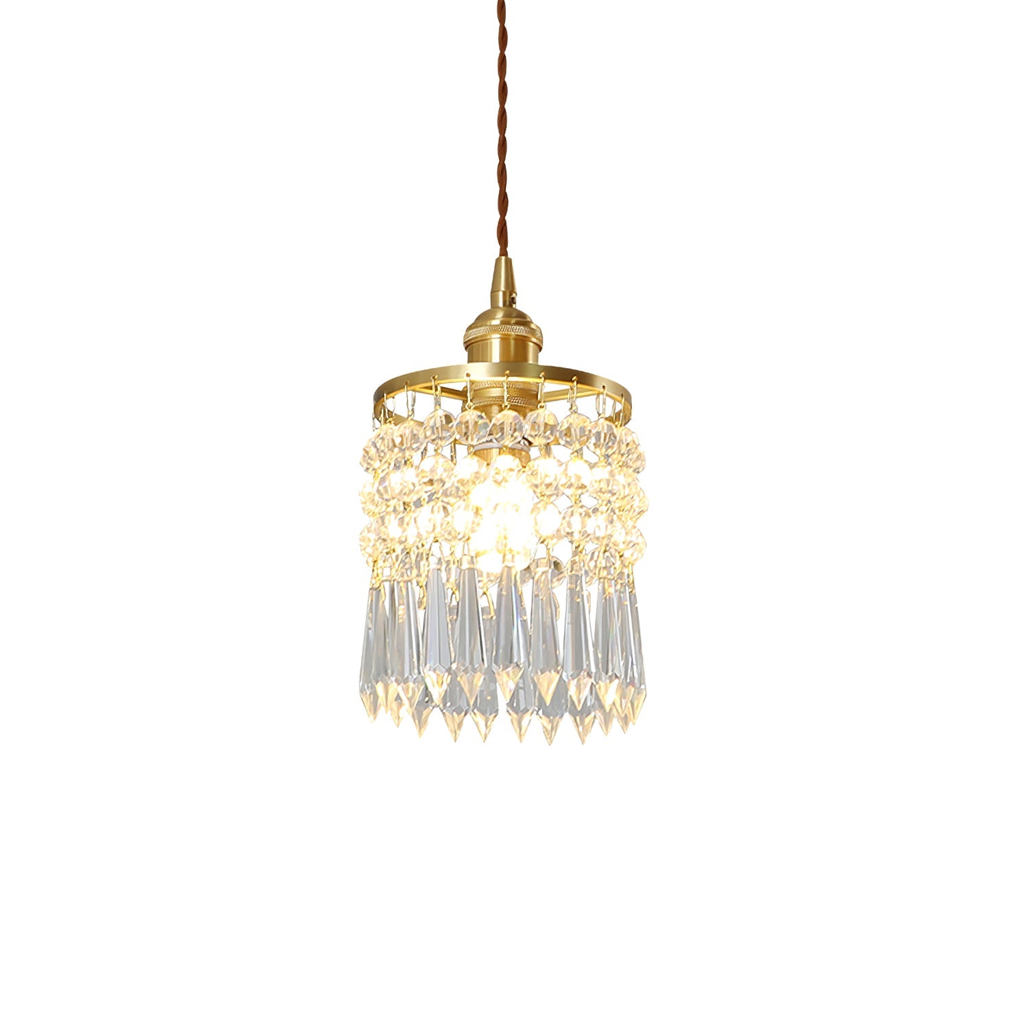 Vintage Crystal Pendant Lamp