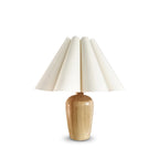 Vintage Fluted Beige Table Lamp