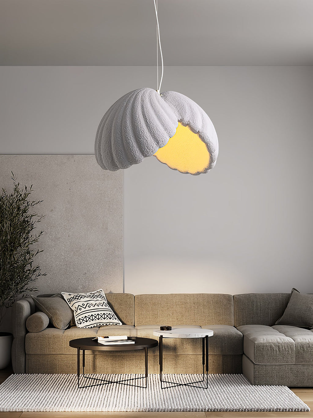 Wabi Sabi Resin Pendant Lamp