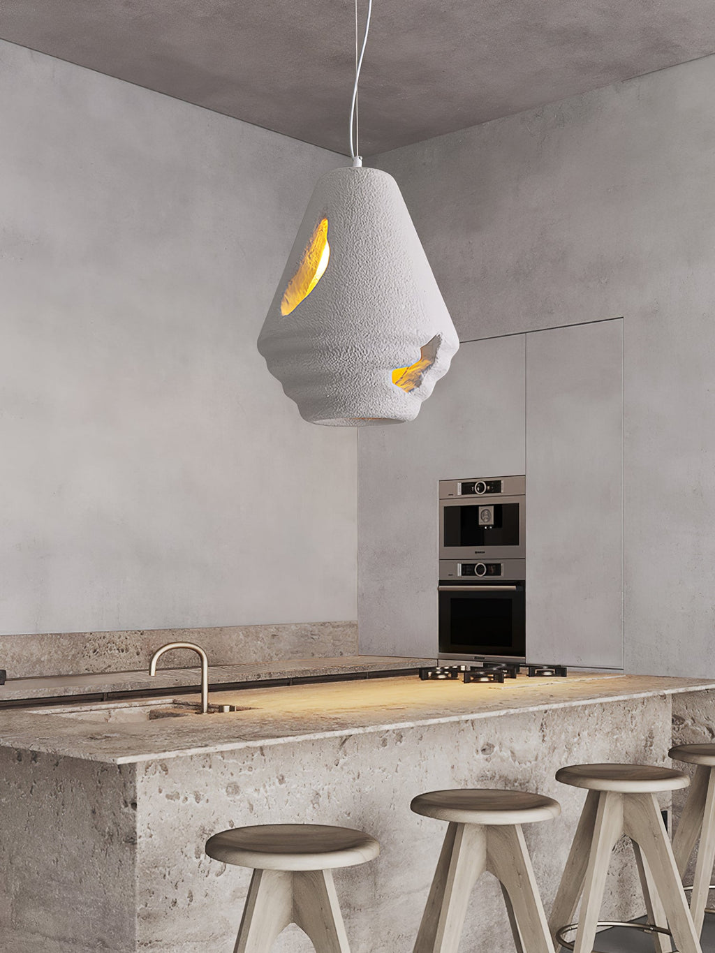 Wabi Sabi Resin Pendant Lamp