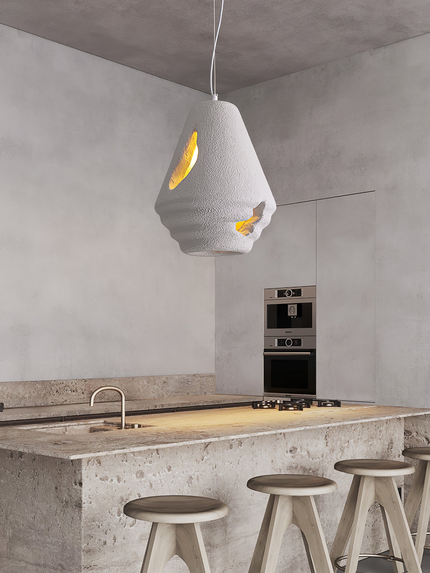 Wabi Sabi Resin Pendant Lamp