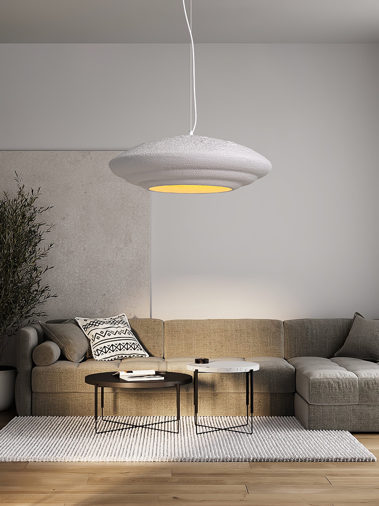 Wabi Sabi Resin Pendant Lamp