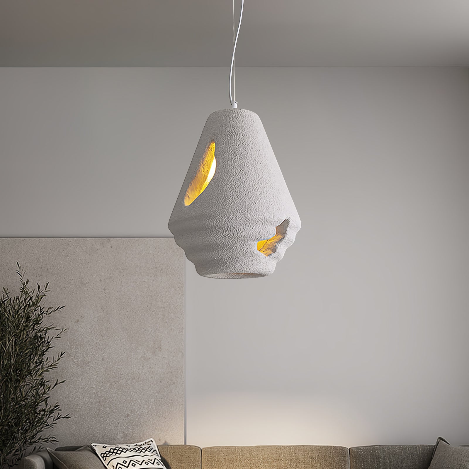 Wabi Sabi Resin Pendant Lamp