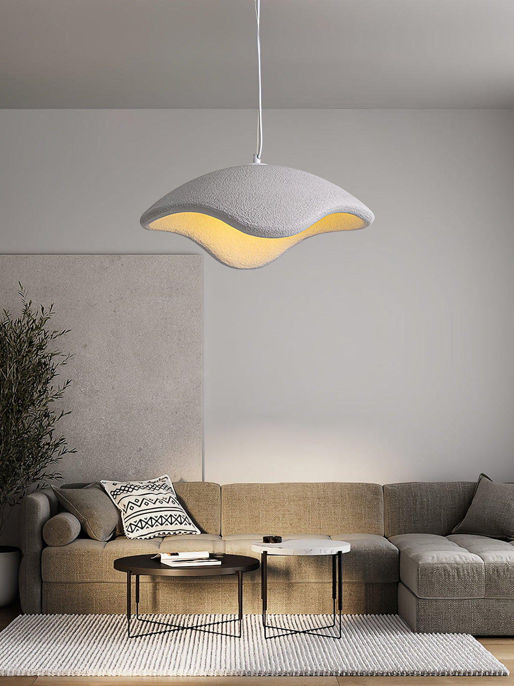 Wabi Sabi Resin Pendant Lamp