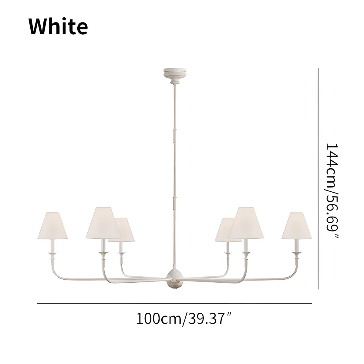 Vintage Retro Metal Chandelier