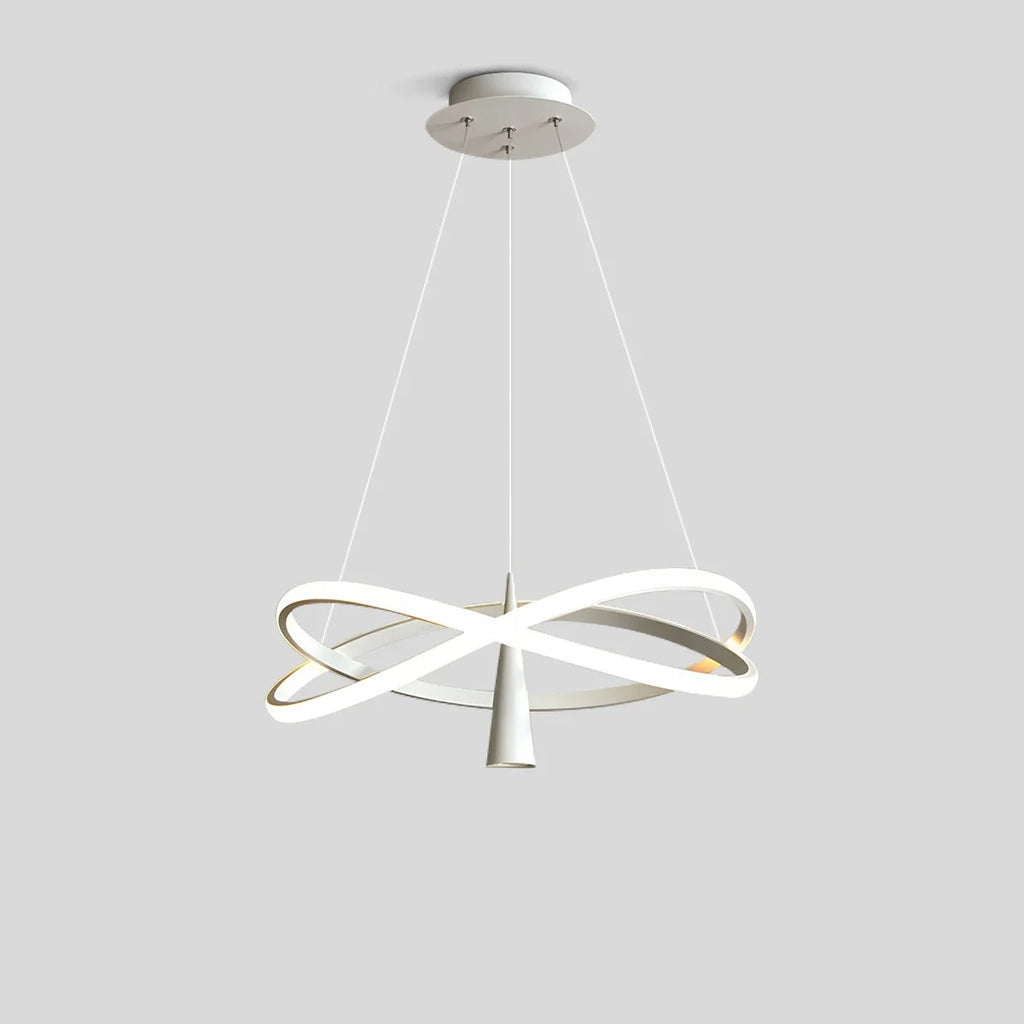 Acrylic Layered Wrap Ring Chandelier