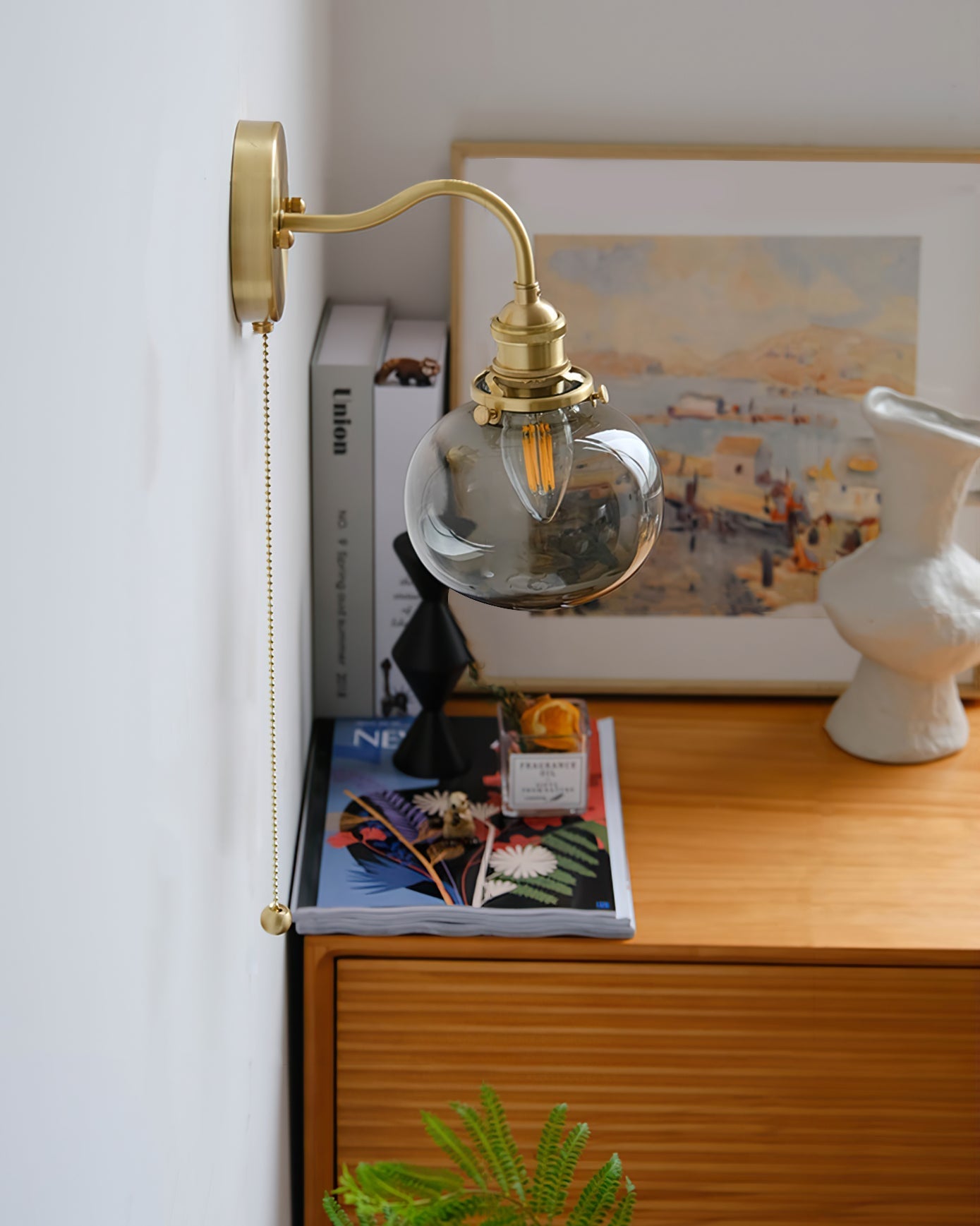 Wingbo Glass Wall Sconce