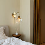 Wingbo Glass Wall Sconce