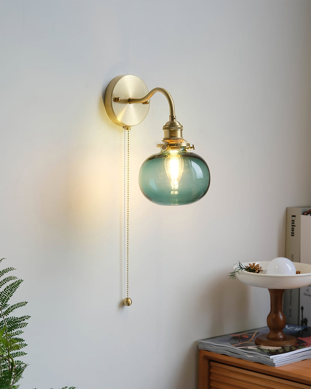 Wingbo Glass Wall Sconce