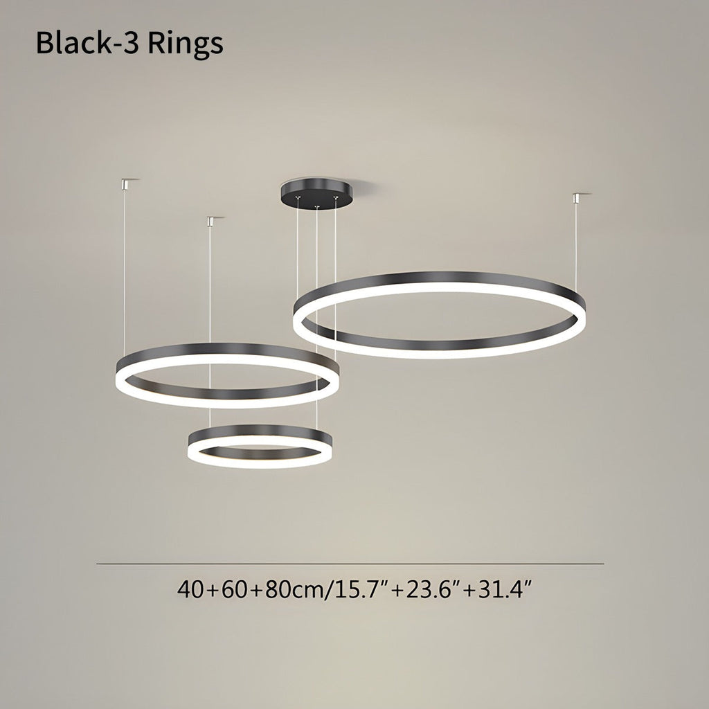Modern Wireless Ring Chandelier Ceiling Lamp