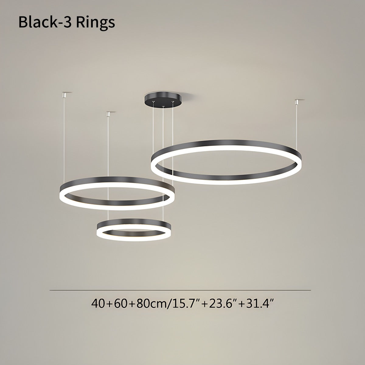 Modern Wireless Ring Chandelier Ceiling Lamp