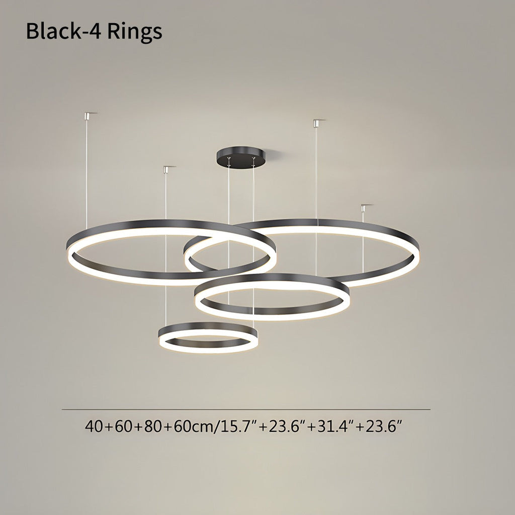 Modern Wireless Ring Chandelier Ceiling Lamp