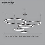 Modern Wireless Ring Chandelier Ceiling Lamp