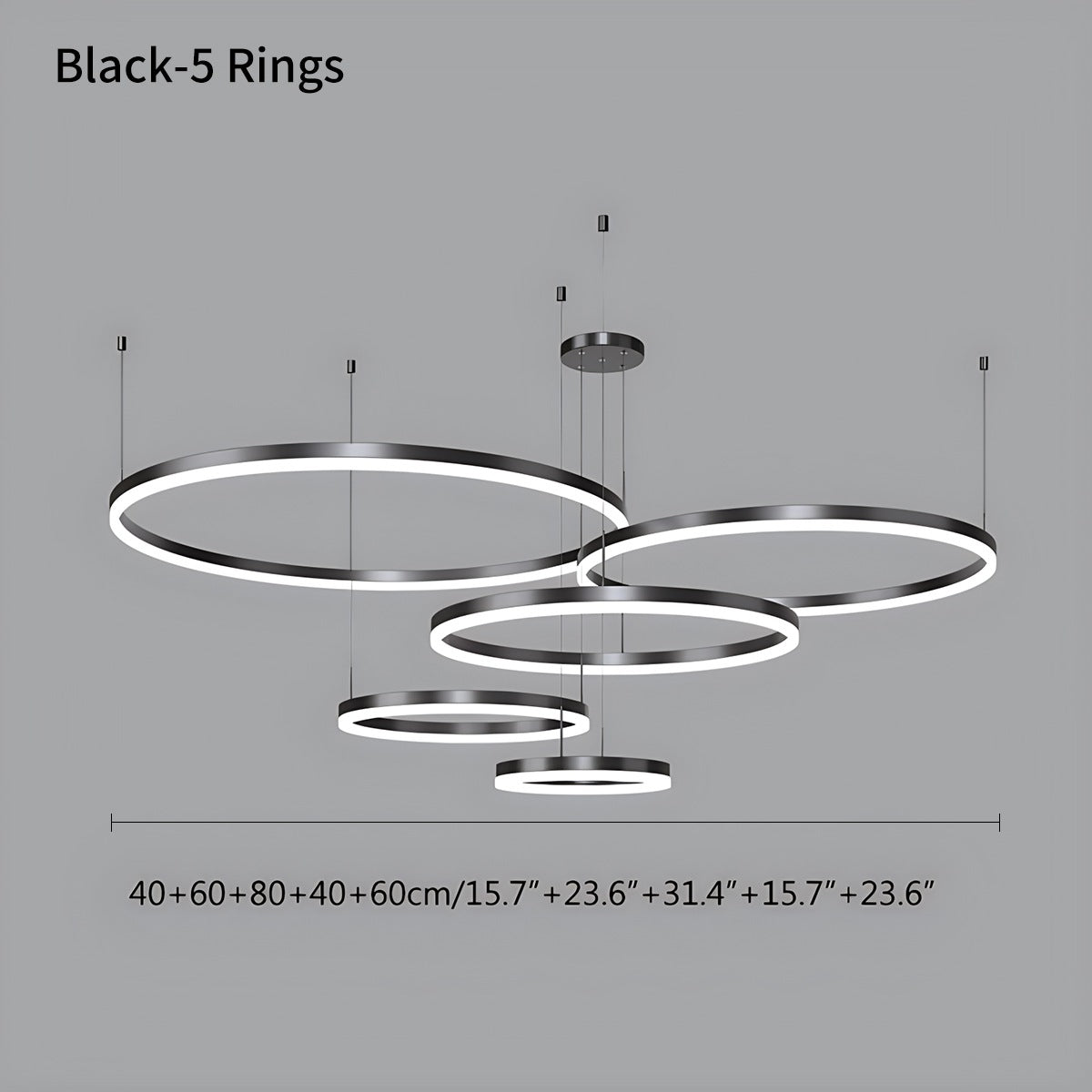 Modern Wireless Ring Chandelier Ceiling Lamp