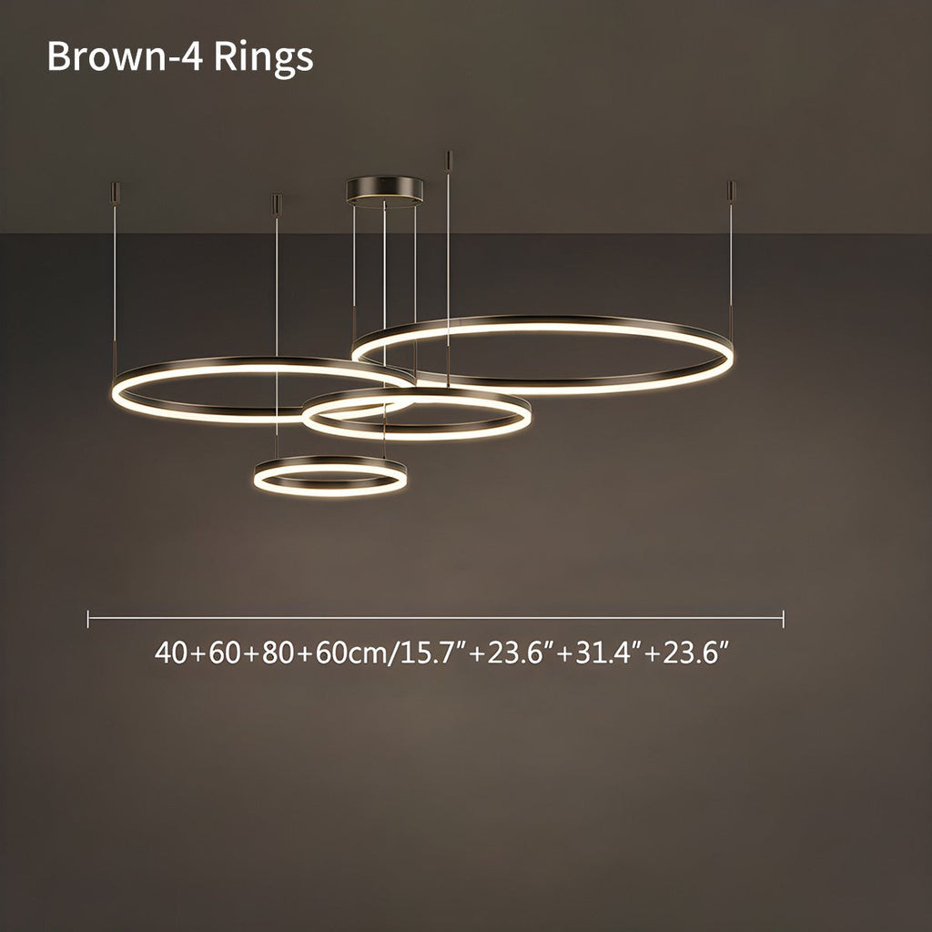 Modern Wireless Ring Chandelier Ceiling Lamp