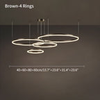 Modern Wireless Ring Chandelier Ceiling Lamp