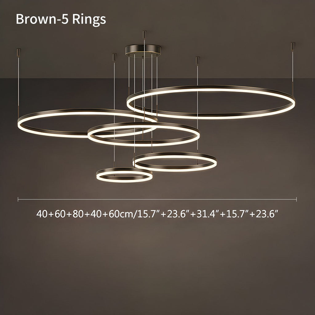 Modern Wireless Ring Chandelier Ceiling Lamp