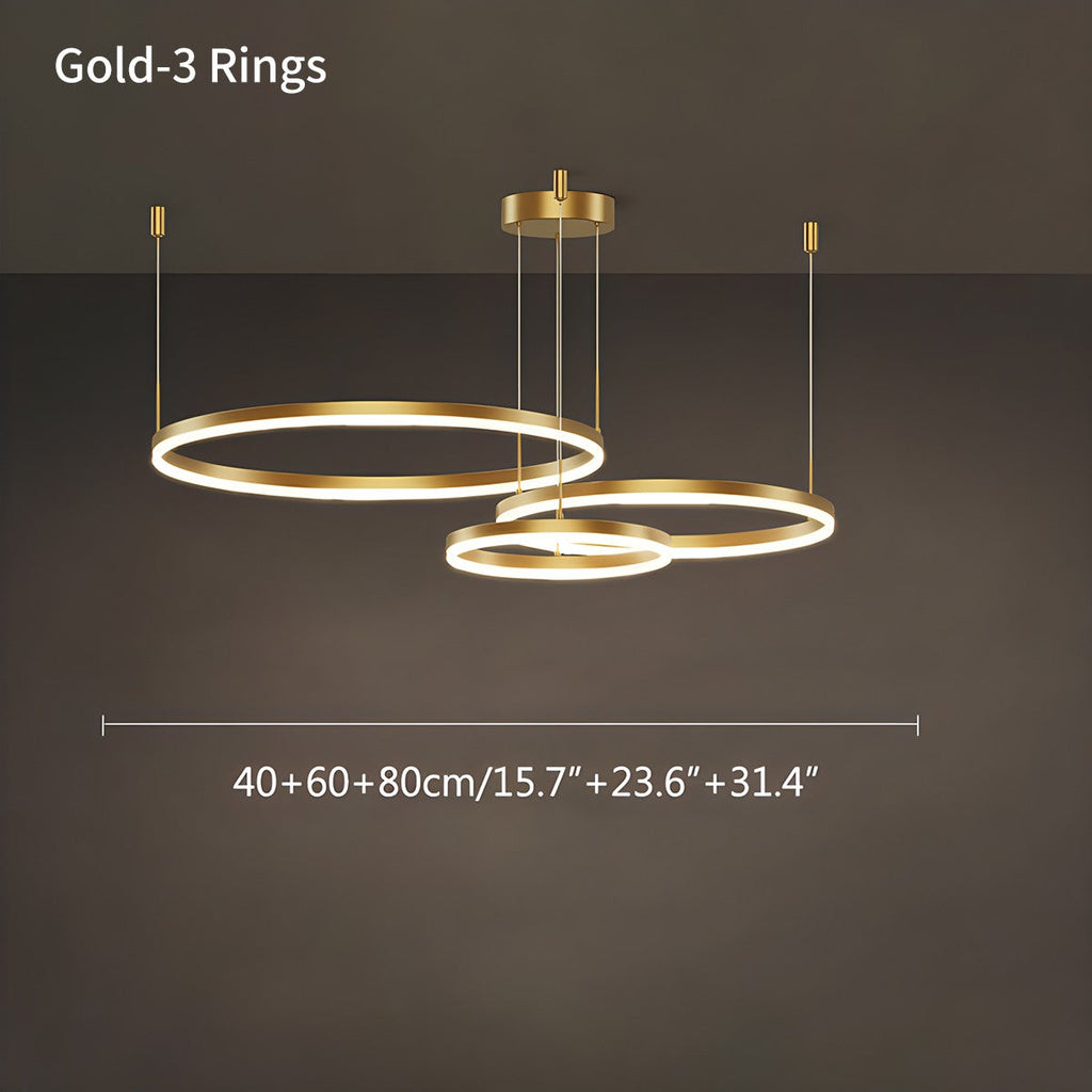 Modern Wireless Ring Chandelier Ceiling Lamp
