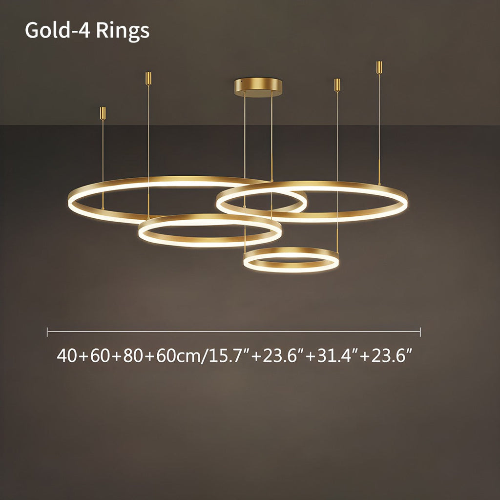 Modern Wireless Ring Chandelier Ceiling Lamp