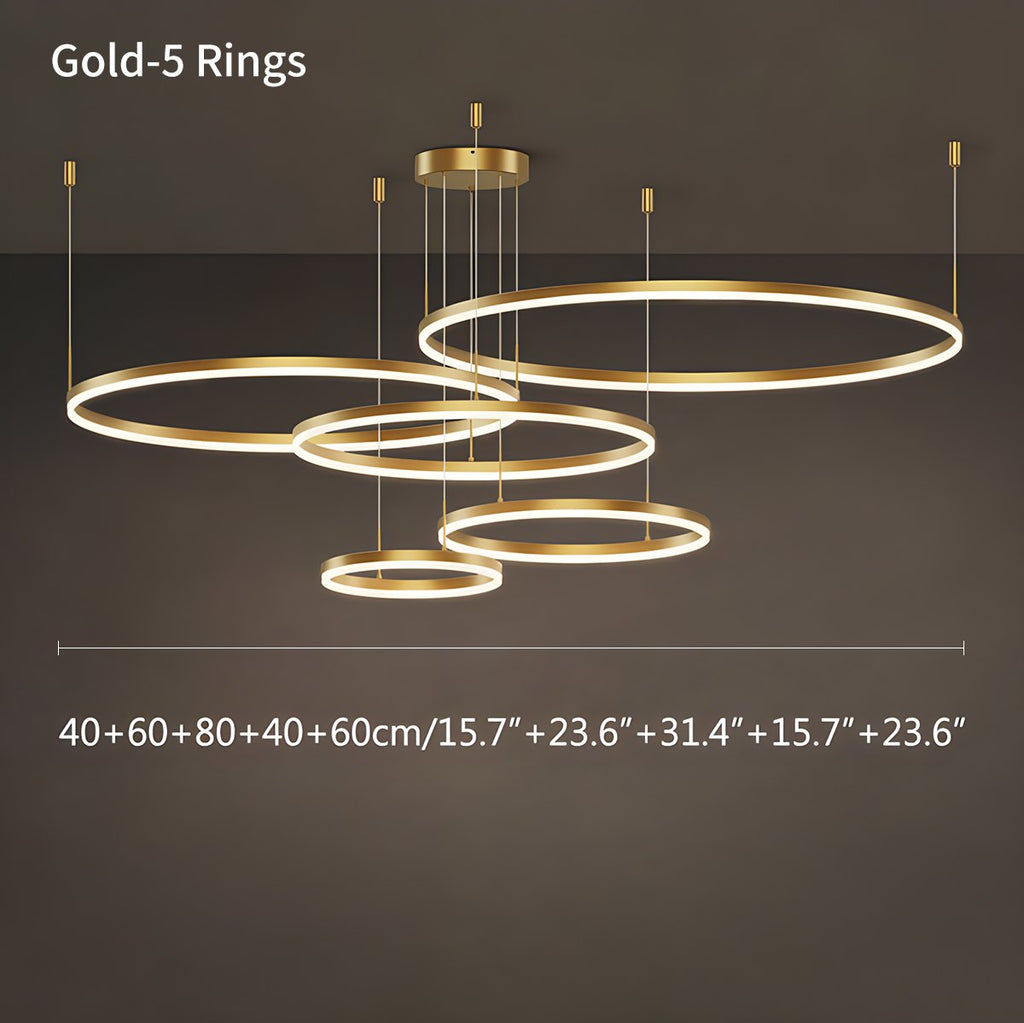 Modern Wireless Ring Chandelier Ceiling Lamp
