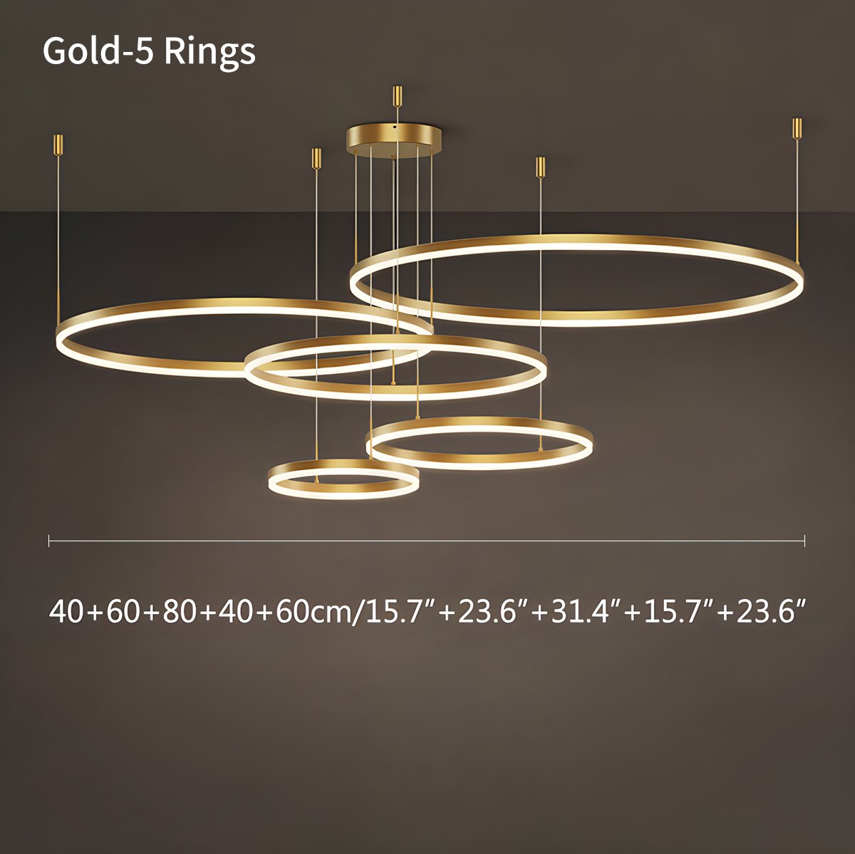 Modern Wireless Ring Chandelier Ceiling Lamp